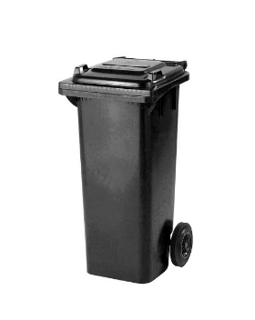 Europubela plastic 80L culoare negru Mevatec - Transport inclus